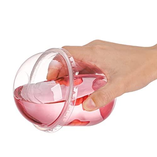 Nicunom Nicunom 100 Pack 12 oz Clear Dessert Cups with No Hole Dome Lids & Sporks, Plastic Parfait Cups, No Leaking Disposable Party Cups for Ice Cream Fruit Cake Snack Yogurt Cold Drink