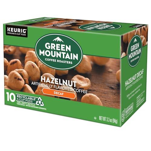 Green Mountain Coffee Roasters Green Mountain Coffee Roasters Hazelnut Decaf Keurig Single-Serve K-Cup pods, Light Roast Coffee, 60 Count (6 Packs of 10)