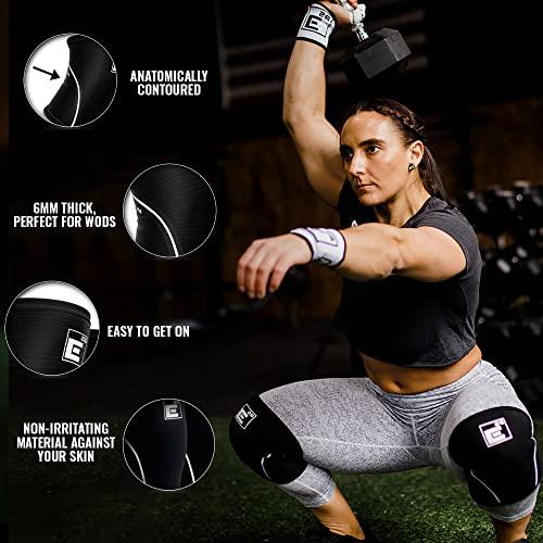 Element 26 Knee Sleeves for Weightlifting (Sold as a Pair) - 6mm Neoprene for Knee Compression, Mobility, and Warmth - Perfect for Functional Fitness, Squats, Deadlifts, Olympic Lifting (Extra Large)