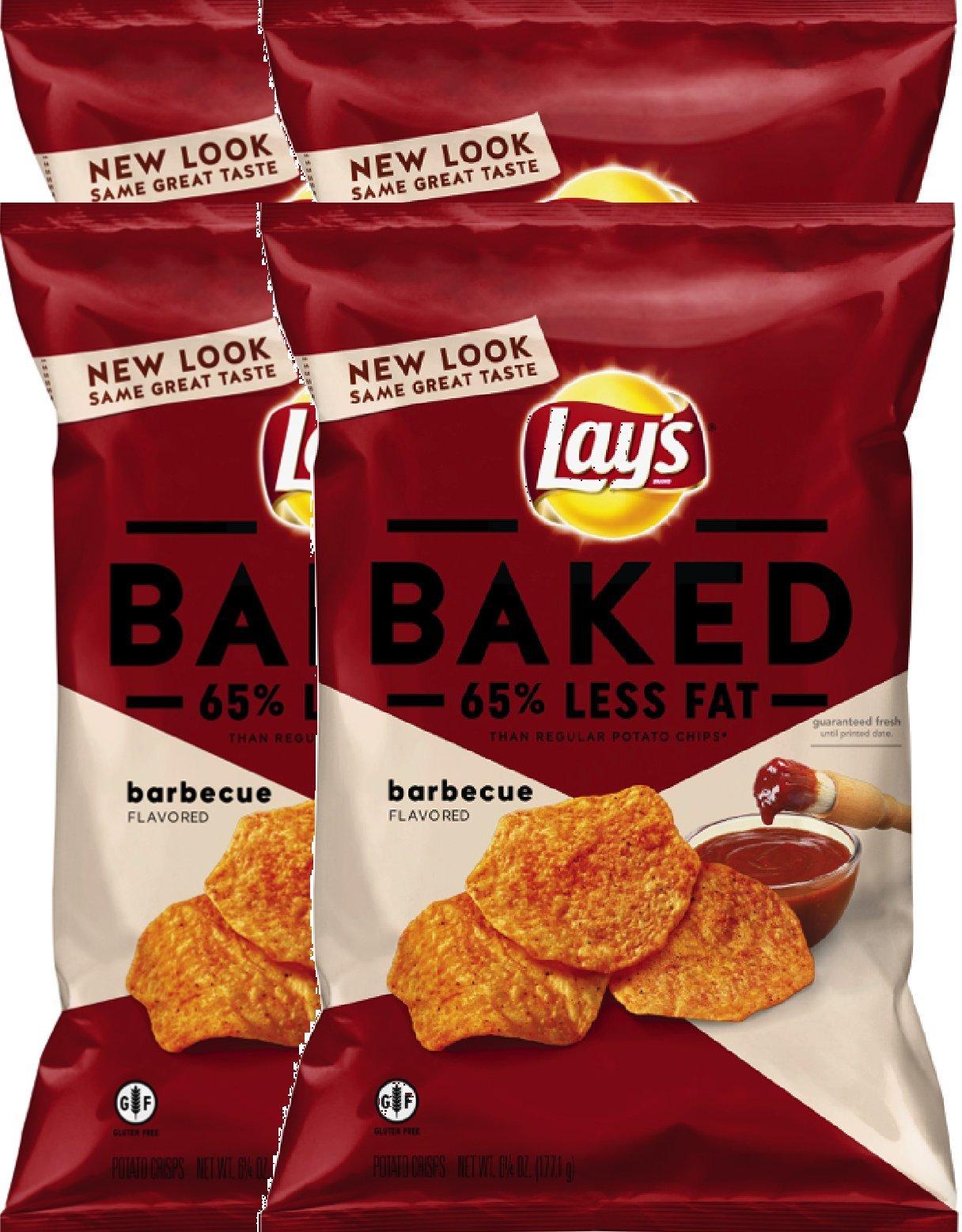 Lay's Lay's® Oven Baked Barbecue Potato Crisps Gluten Free Snacks 6.25 oz. (4)