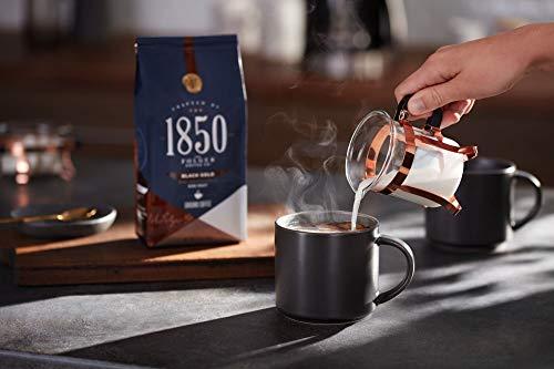 1850 1850 Black Gold Dark Roast Ground Coffee, 12 oz