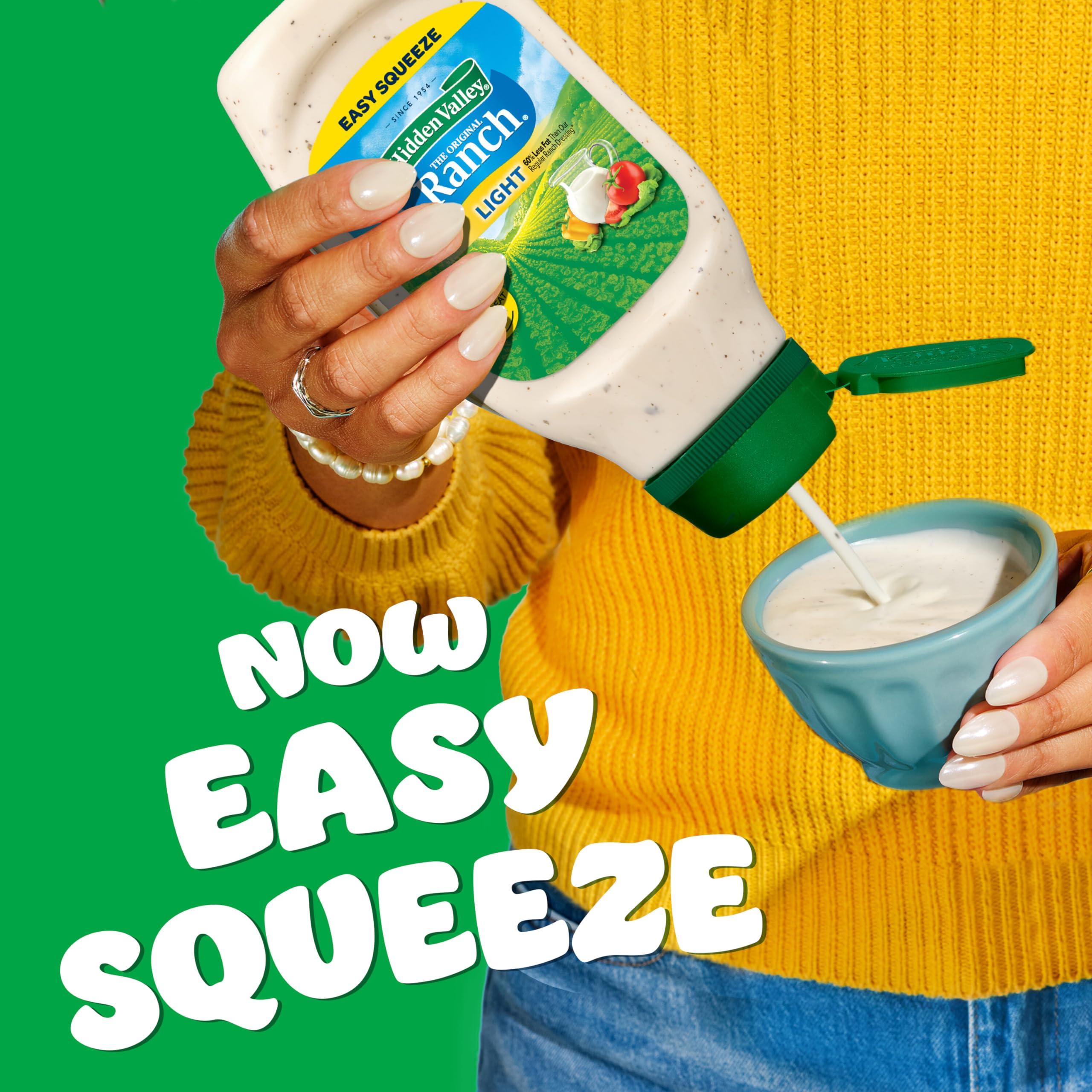 Hidden Valley Hidden Valley Ranch Dressing & Dipping Sauce, Light Ranch Dressing, Gluten Free Salad Dressing, 24 Ounces