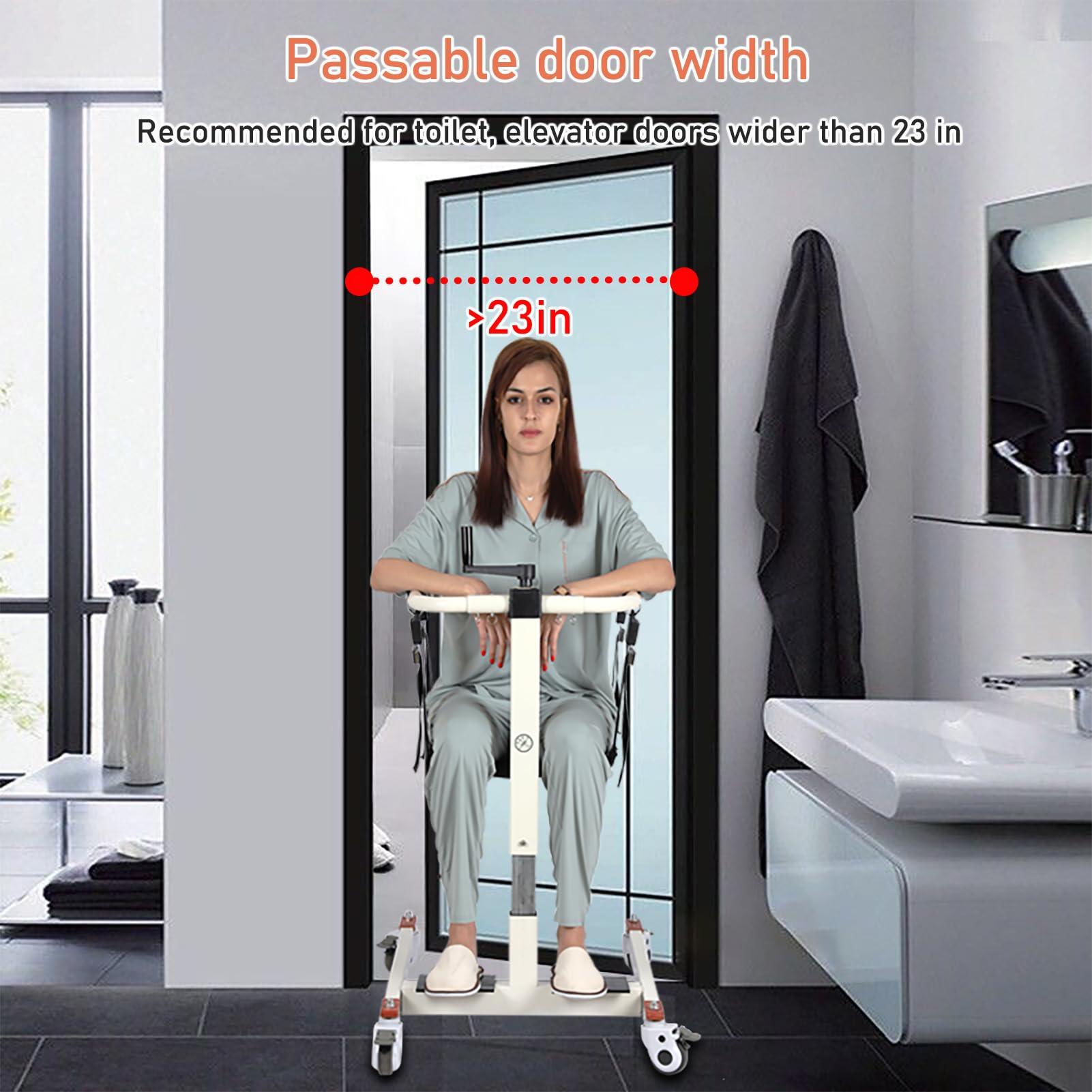 seveni Patient Lift aid Transfer Wheelchair Patient Transfer Chair Wheelchair to car Transfer Devices Bedside Toilet Chair for Elderly and Disabled Bedridden Elderly Care, toileting and Bathing