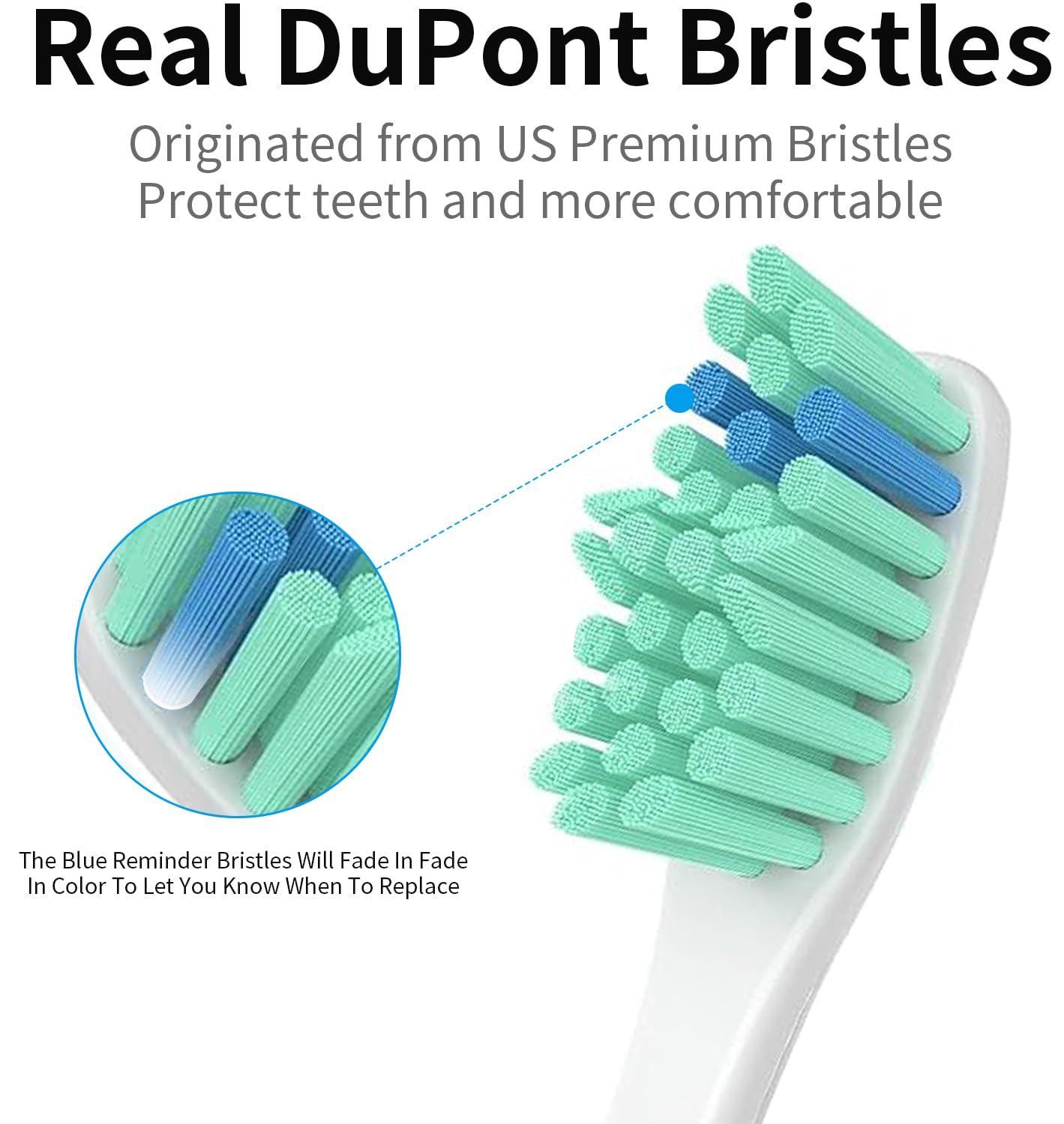 Heepim Replacement Toothbrush Heads for Philips Sonicare Electric Toothbrush, Replacement Brush Heads Compatible with Philips Sonicare Electric Toothbrush, 6Pack