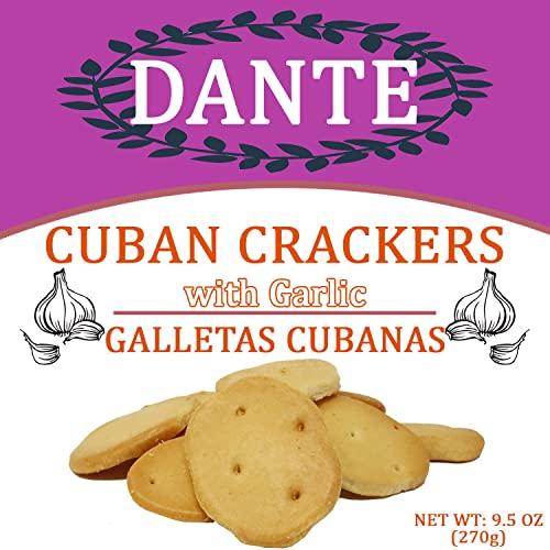 La Dante Crackers Cuban With Garlic Galletas Cubanas Pack 2 (8 oz bag)