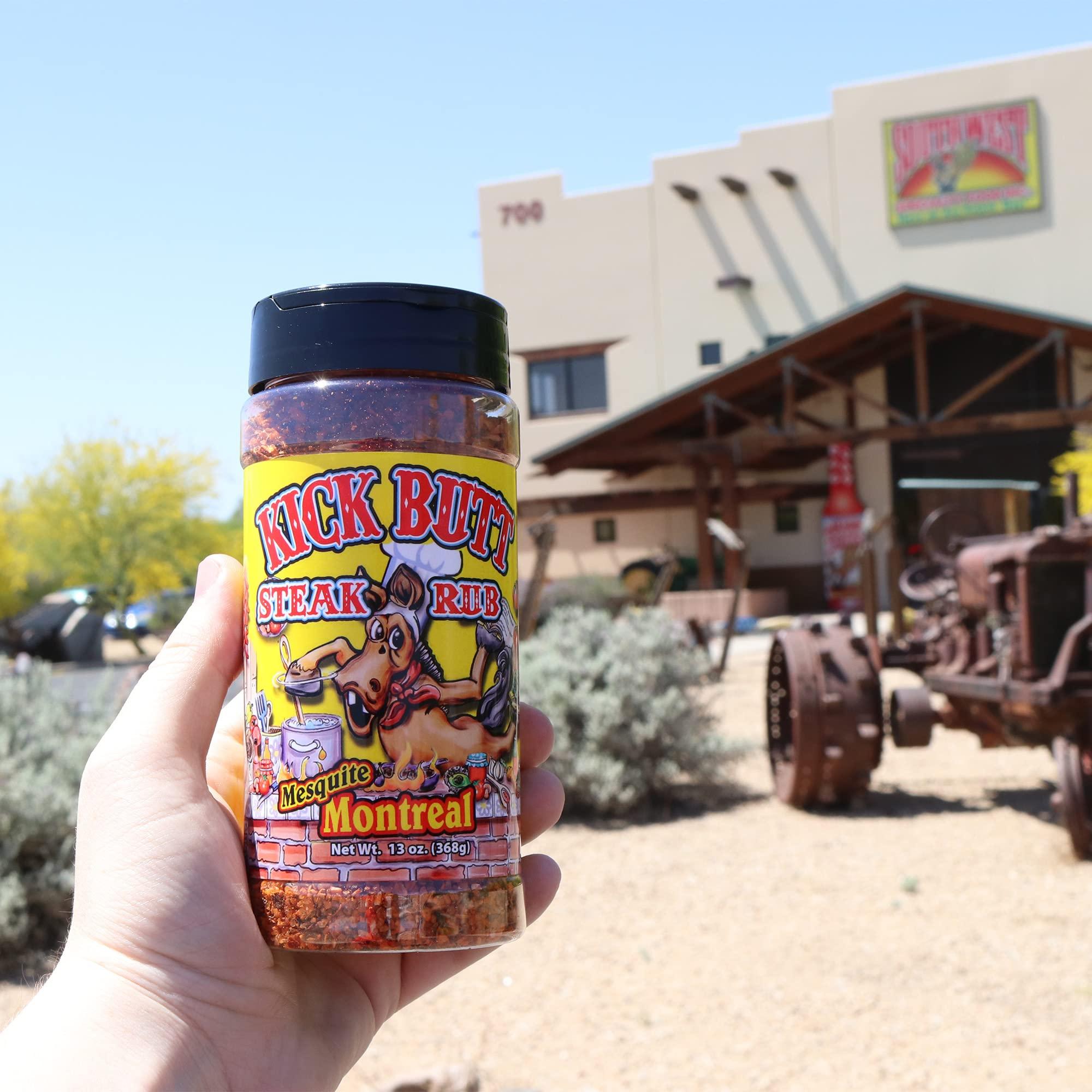 ASS KICKIN' Kick Butt Gourmet Cajun Seasoning Spice Shaker - Spicy Cajun Seasoning Rub (7 oz) - Use for Creole Seasoning (Montreal Steak)