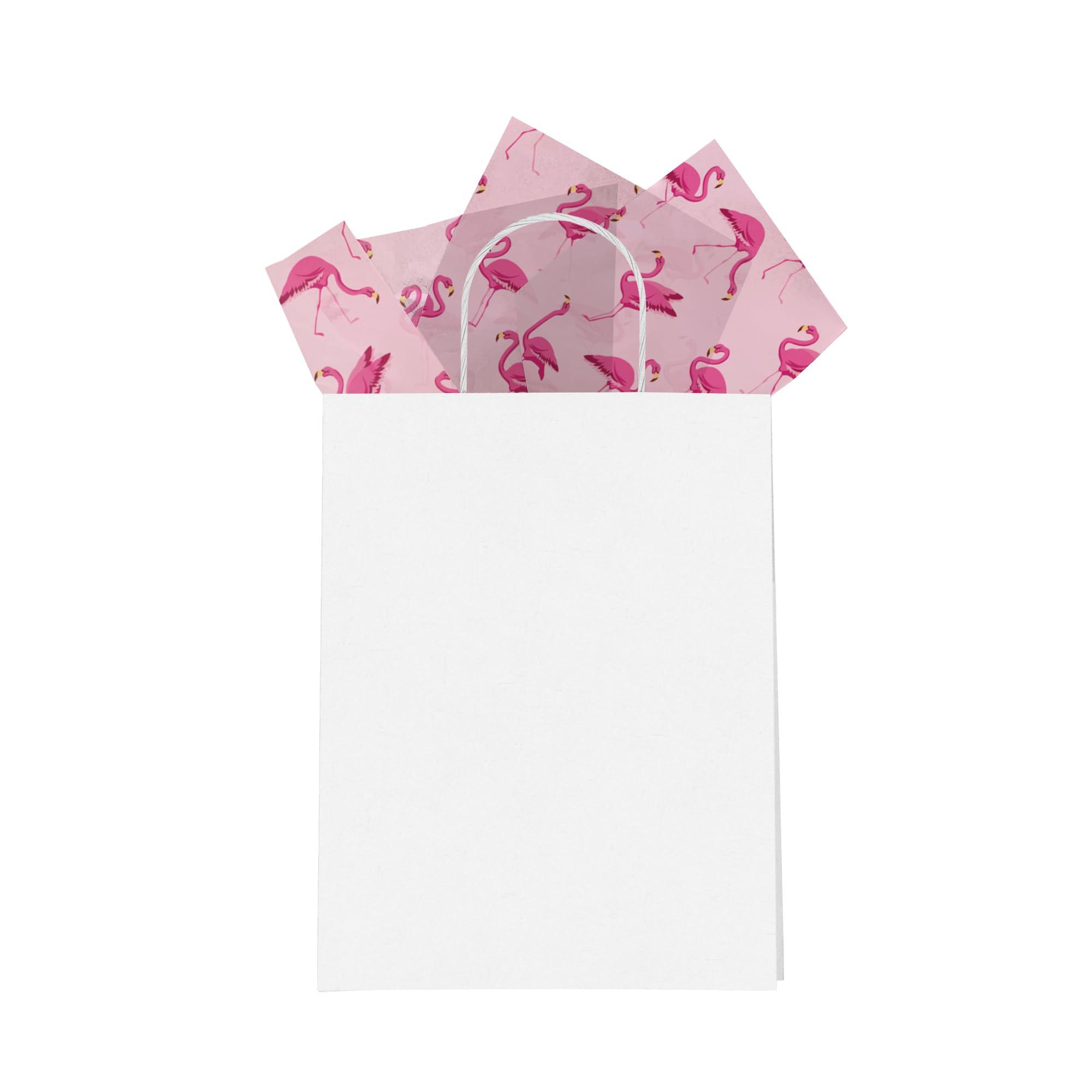 Pro Supply Global Pink Flamingo Printed Tissue Paper for Gift Bags or Boxes and Wrapping - Bulk Decorative Art Tissue Paper for Packaging and Gifting | 24 Sheets 20\" x 30\"