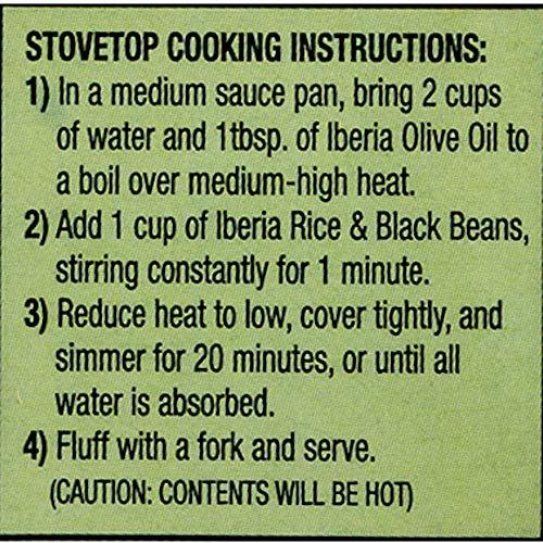 Iberia Iberia Rice & Black Beans, 3.4 Lb, Completely Seasoned & Ready to Cook, Nutritious & Delicious Rice and Beans