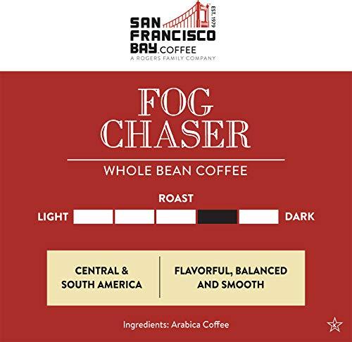 SAN FRANCISCO BAY San Francisco Bay Whole Bean Coffee - Fog Chaser (2lb Bag), Medium Dark Roast (Pack of 6)