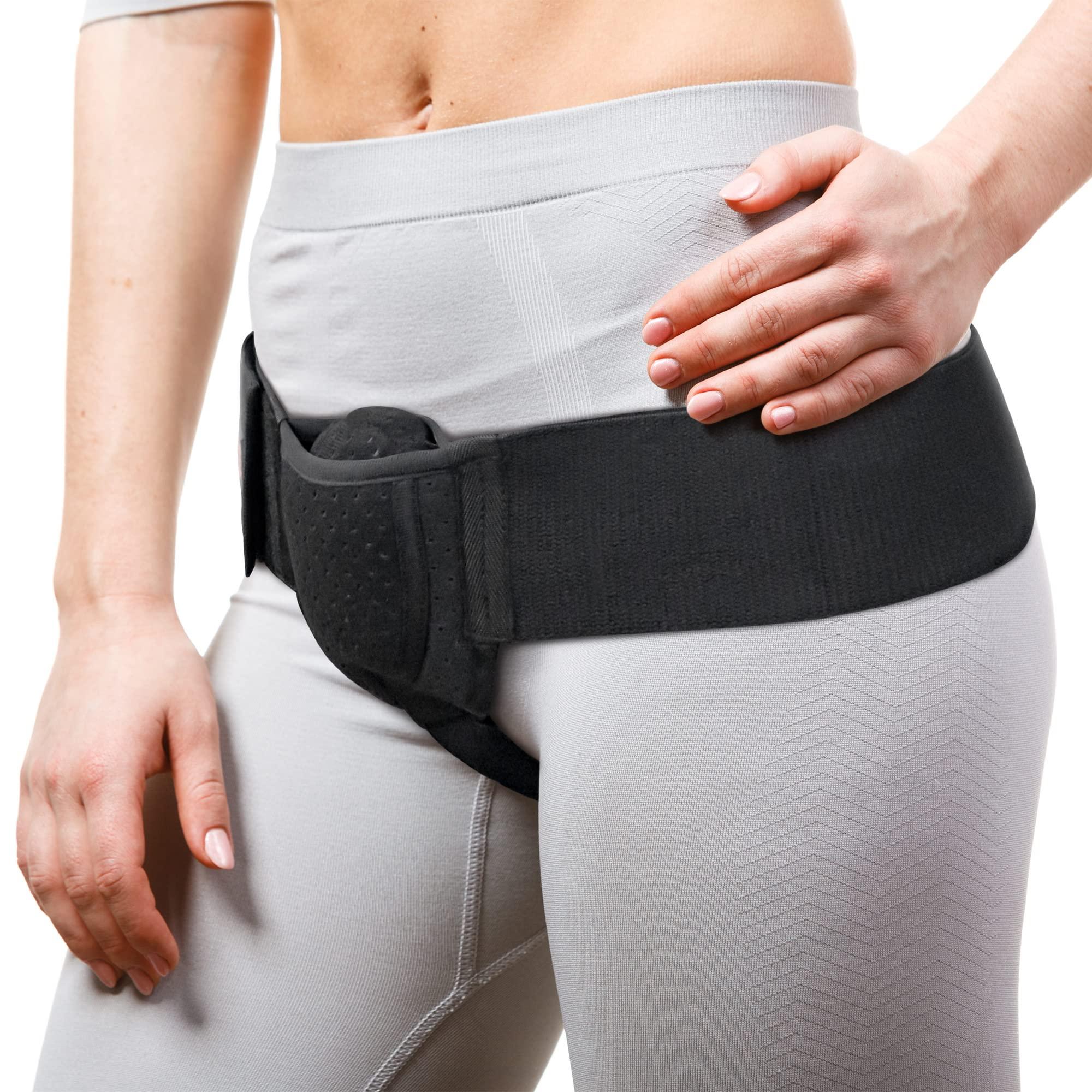 ORTONYX ORTONYX Inguinal Hernia Belt for Men and Women with Removable Compression Pad and Adjustable Waist Strap, Hernia Support Truss for Inguinal, Incisional Hernias, Left/Right Side - Black L/XXL