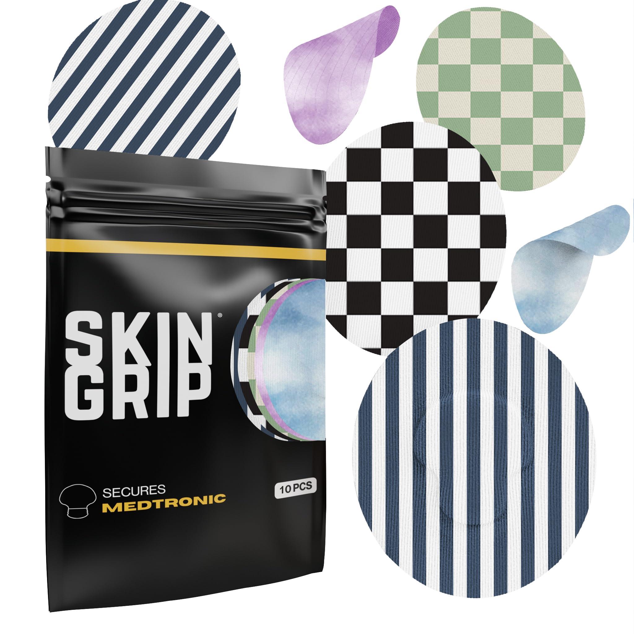 Skin Grip Skin Grip Adhesive Patches for Medtronic, Libre & Eversense CGM Devices Classic Pack, Waterproof & Sweatproof Adhesive for 7-14 Days, Pre-Cut Adhesive Medical Tape, Continuous Glucose Monitor