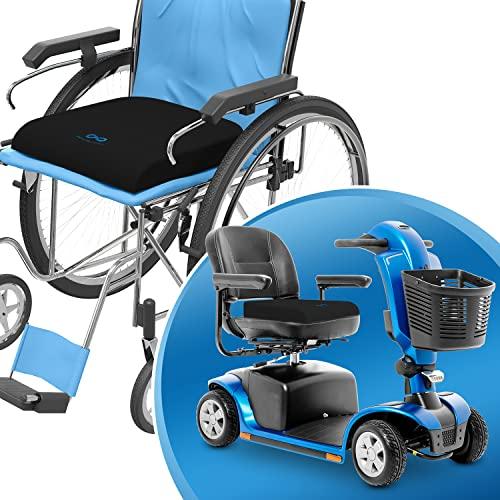 Everlasting Comfort Everlasting Comfort Lumbar Support & Wheelchair Seat Cushion Bundle - Ultimate Comfort - Mobility Scooter Accessories for Adults & Seniors - Back, Hip, Tailbone, Pressure Sore and Ulcer Pain Relief