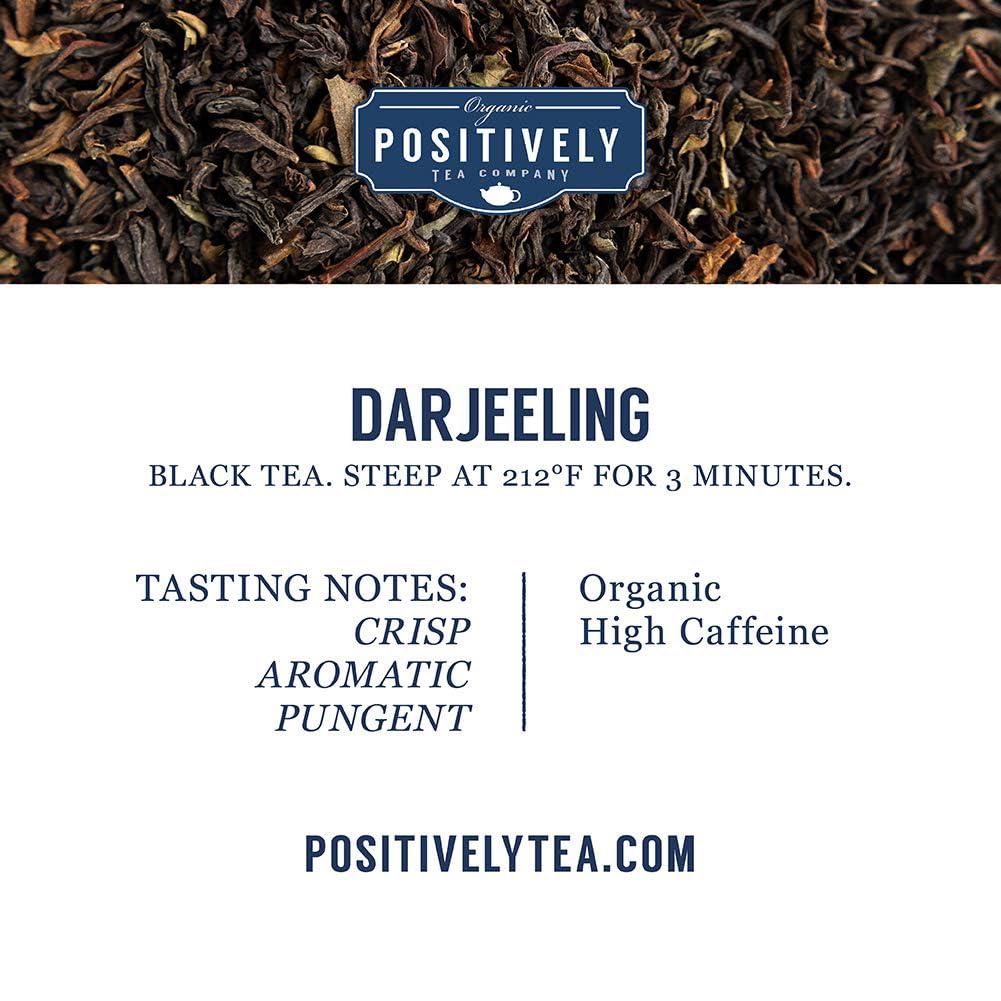 Organic Positively Tea Company Organic Positively Tea Company, Darjeeling Black Tea, Loose Leaf, 16 Ounce