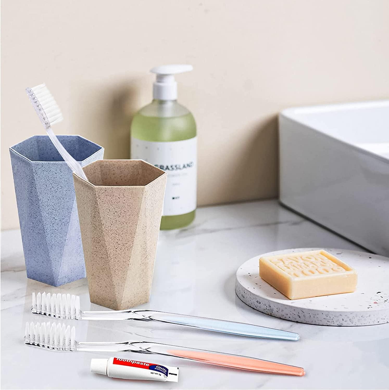 HQSLsund HQSLsund 200 Pack Travel Toothbrushes with Toothpaste Bundle with 200 Pack Cotton Swabs, Individually Wrapped