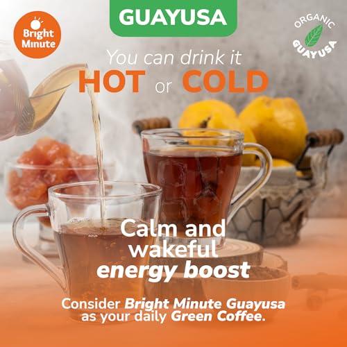 BRIGHT MINUTE Bright Minute Guayusa infusion 50 teabags | Coffee Alternative & Addition | 55mg of natural caffeine per small 1.5G (0.05OZ) bag, Calm and Wakeful Energy Boost!