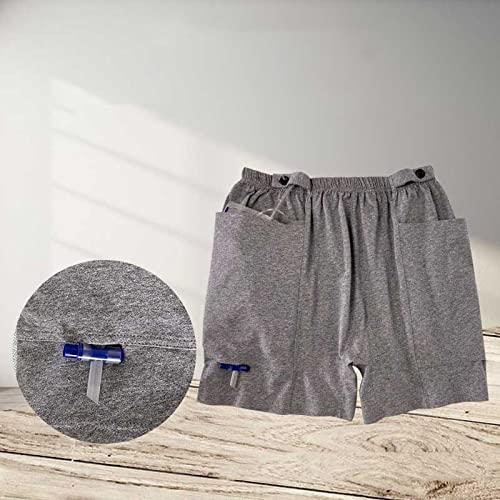 YOHEYMA YOHEYMA Shorts for Nephrostomy Bag, Catheter Support Underwear for Nephrostomy, Ostomy Drainage Bag Care Shorts (XL)