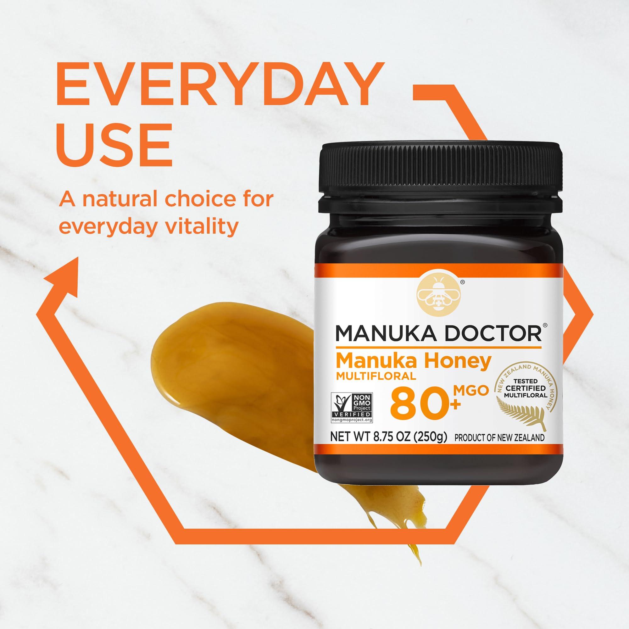 Manuka Doctor Multifloral Manuka Honey MGO 80+ (8.75 OZ)