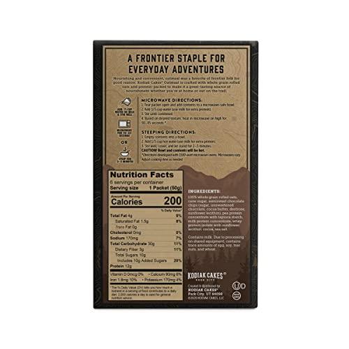 Kodiak Cakes Kodiak Instant Oatmeal Packets, Chocolate Chip, High Protein, 100% Whole Grains, 1 box with 6 packets (6 packets)