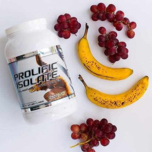 G6 Sports G6 Sports Nutrition Prolific Isolate All Natural Whey Protein Isolate (Gluten Free, Lactose Free, Soy Free, Stevia Sweetened, 25g Protein, 100 Calories) – 2.5lb Jar – Chocolate Peanut Butter