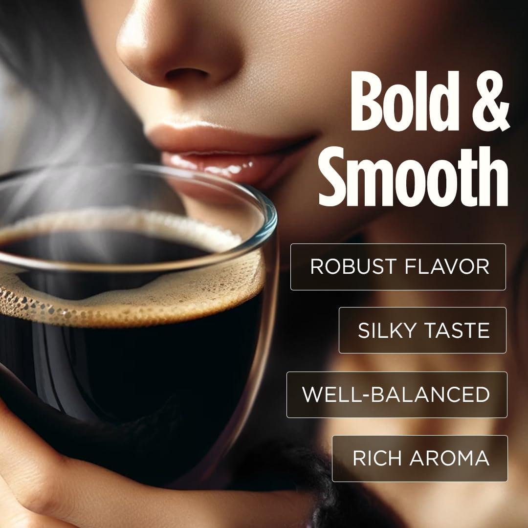 VitaCup VitaCup Extra Shot Strong Coffee Pods, Bold & Intense Dark Roast w/Espresso Shot, High Caffeine, Vitamin B12, Antioxidants, Recyclable Single Serve Pod Compatible w/Keurig K-Cup Brewers, 32ct