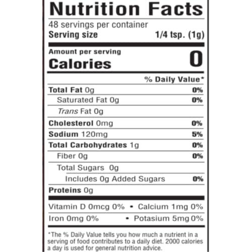 J & D Foods J&D\'s Bacon Salt, Original, 2.6 Ounce, Bacon-Flavored Seasoning Salt, Vegan, Vegetarian, Kosher