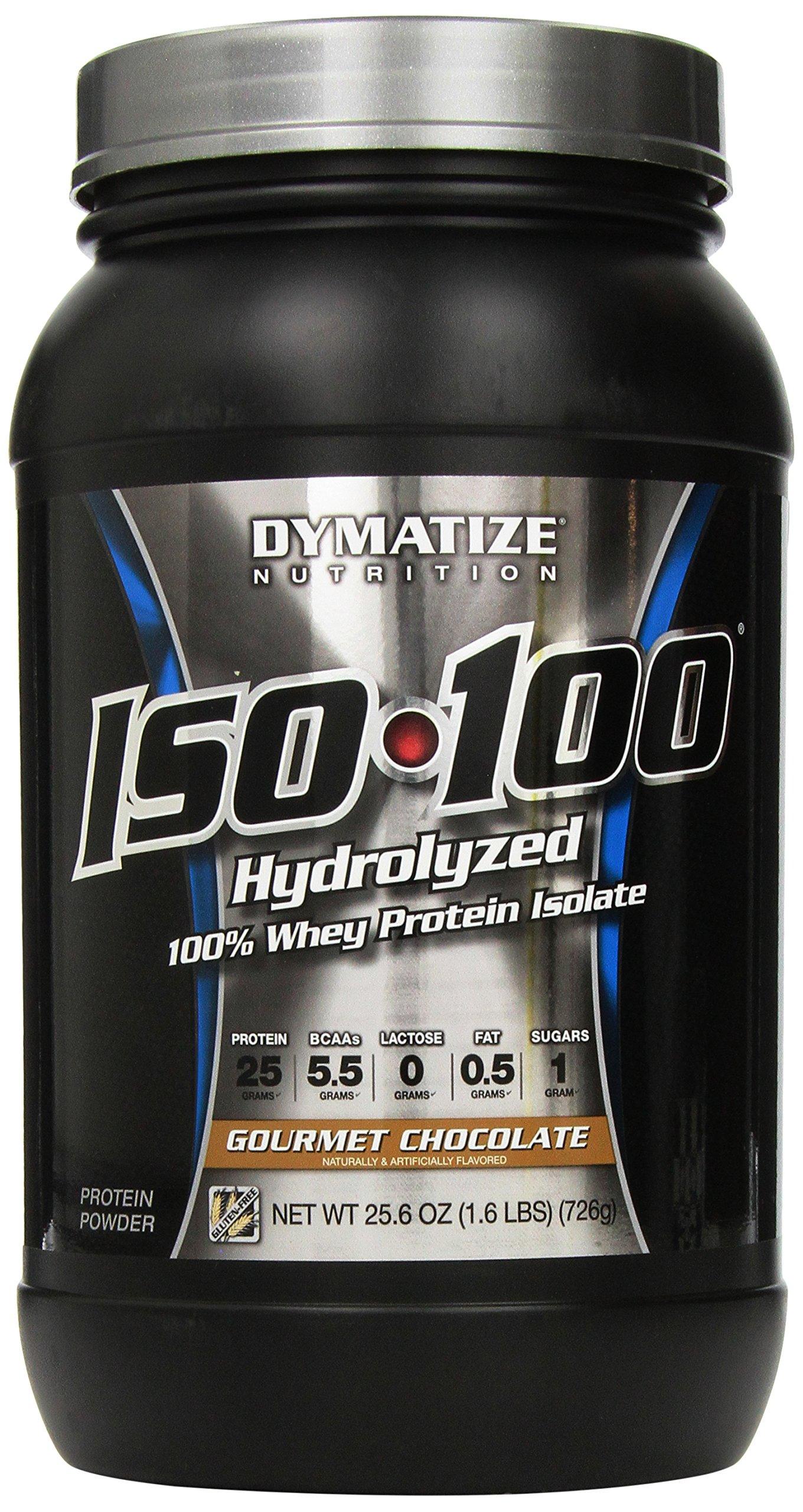 Dymatize Dymatize ISO 100 Whey Protein Powder with 25g of Hydrolyzed, Chocolate, 1.6 Pound (Pack of 1), 25.6 Ounce