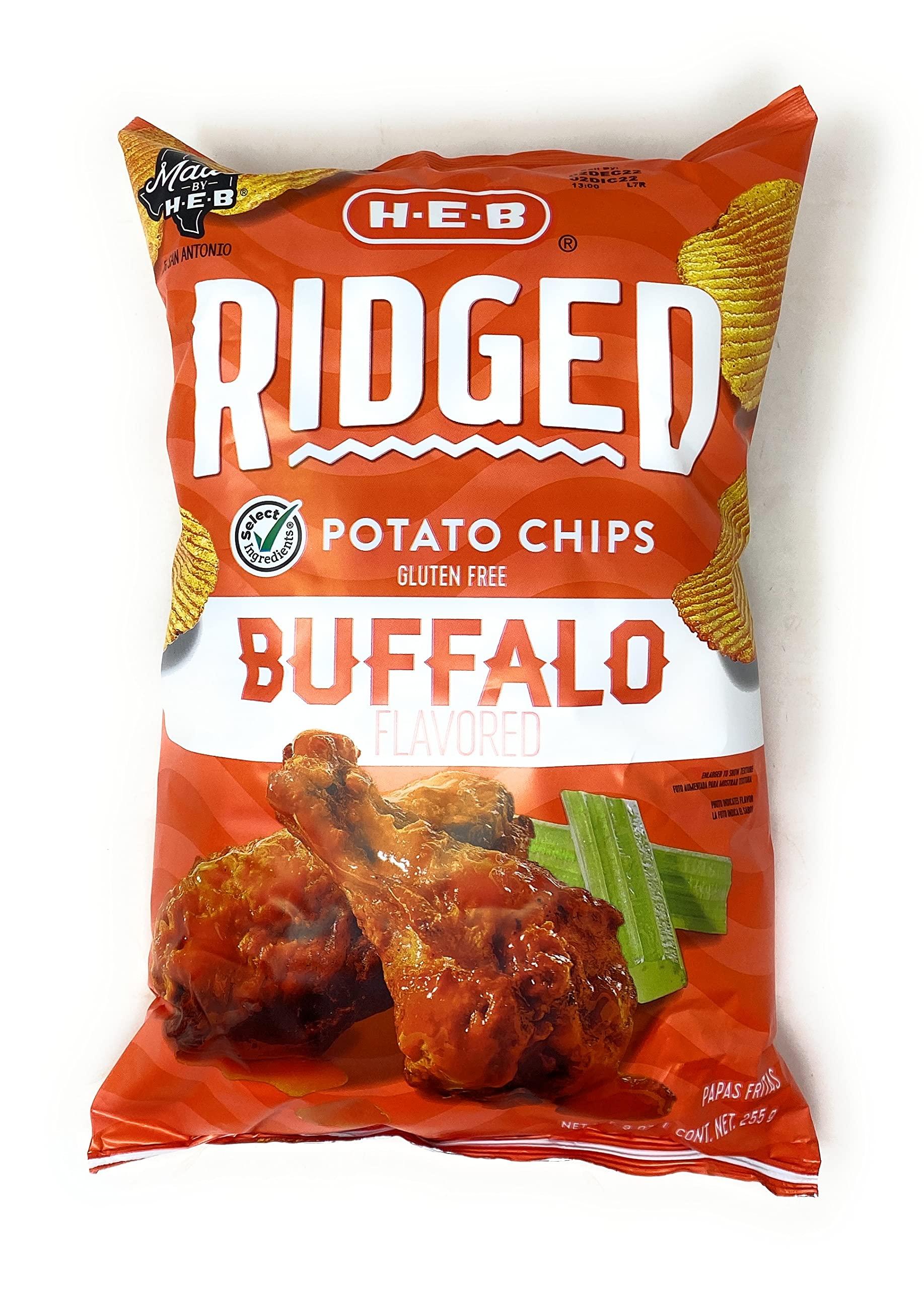 HEB HEB Ridged Buffalo Flavored Potato Chips 9oz - 1 bag