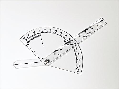 Generic Precision Finger Goniometer for Rehab, Physical Therapy, Fitness - Accurate Measurement Tool for Finger Range of Motion, Flexion & Extension - Track Progress, Improve Hand Mobility, Finger Flexibility