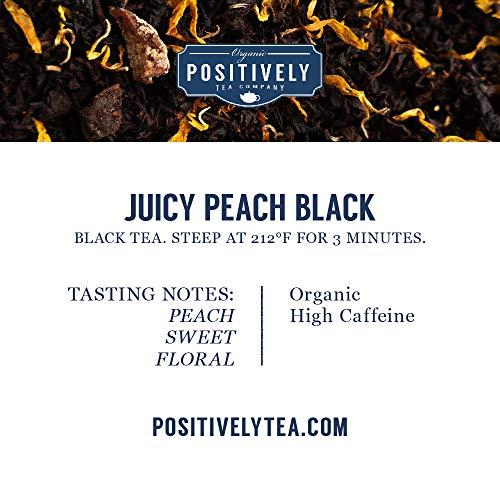 Organic Positively Tea Company Organic Positively Tea Company, Juicy Peach Black Tea, Loose Leaf, 16 Ounce