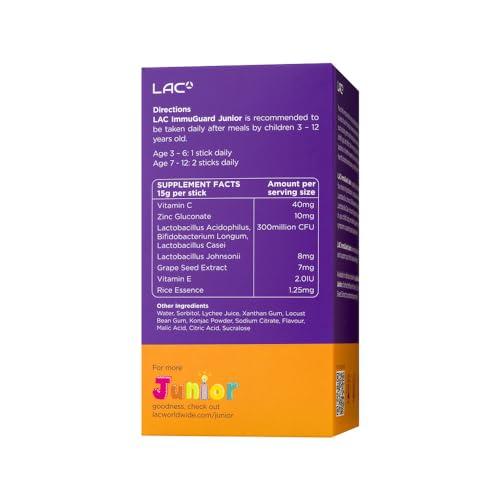LAC LAC ImmuGuard Junior with Probiotics Lychee Flavour (30 Jelly Sticks)