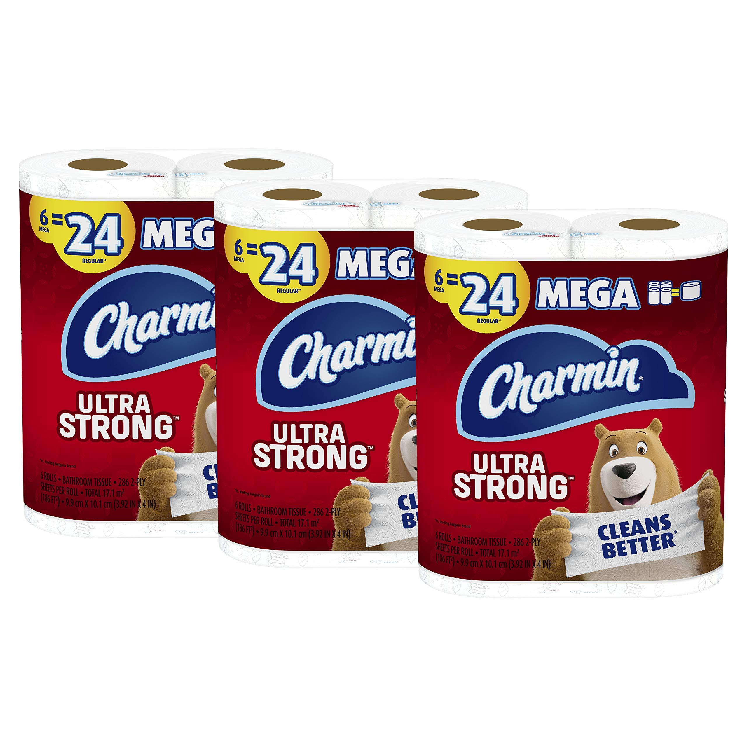 Charmin Charmin Ultra Strong Toilet Paper 18 Mega Rolls, 286 Sheets per roll
