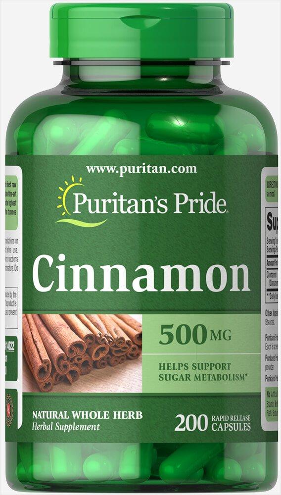 Puritan\'s Pride Puritans Pride Cinnamon 500 mg Capsules, 200 Count