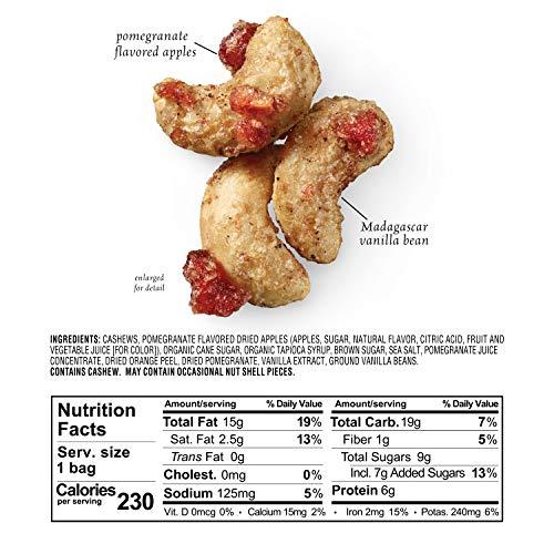 Sahale Snacks Sahale Snacks Pomegranate Vanilla Flavored Cashews Glazed Mix, 1.5 Ounce (Pack of 9)