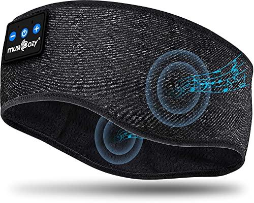 MUSICOZY MUSICOZY Sleep Eye Mask Bluetooth Headband for Women Men, 3D Contoured Cup Night Eye Mask Blindfold for Sleeping with Light Blockout Sleep Mask for Side Sleeper Travel Office Night Mask, 2 Packs