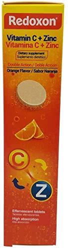 Redoxon Redoxon Vitamin C Tablets | Orange Flavor, Effervescent Double Action Supplement of Vitamin C and Zinc for Immune System Support, Healthier Lifestyle, and More Energy; 3-Pack of 20 Tablets