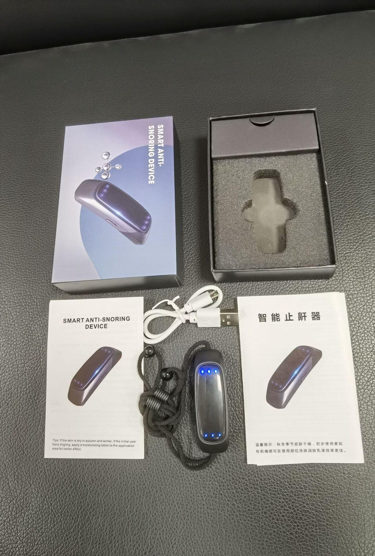 LipSki Smart Throat Anti Snoring Device Electric Variable Speed Anti Snoring Devices Electric Intelligent Massage Snore Stopper Snore Solution for Men and Women