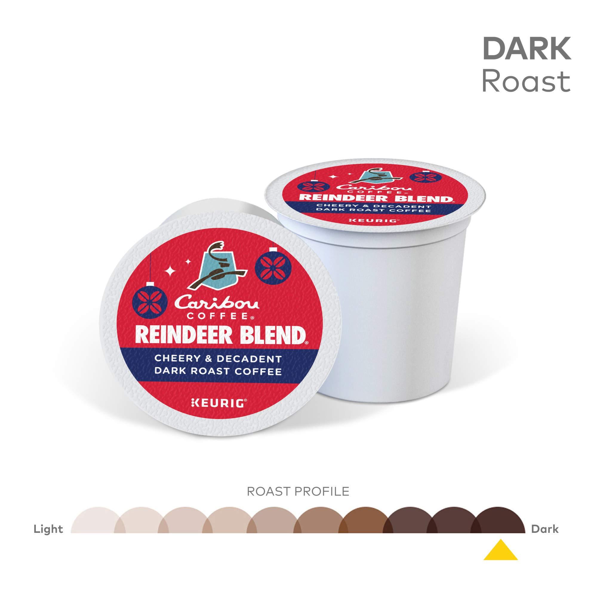 Caribou Coffee Caribou Coffee Reindeer Blend, Single-Serve Keurig K-Cup Pods, Dark Roast Coffee Pods, 88 Count