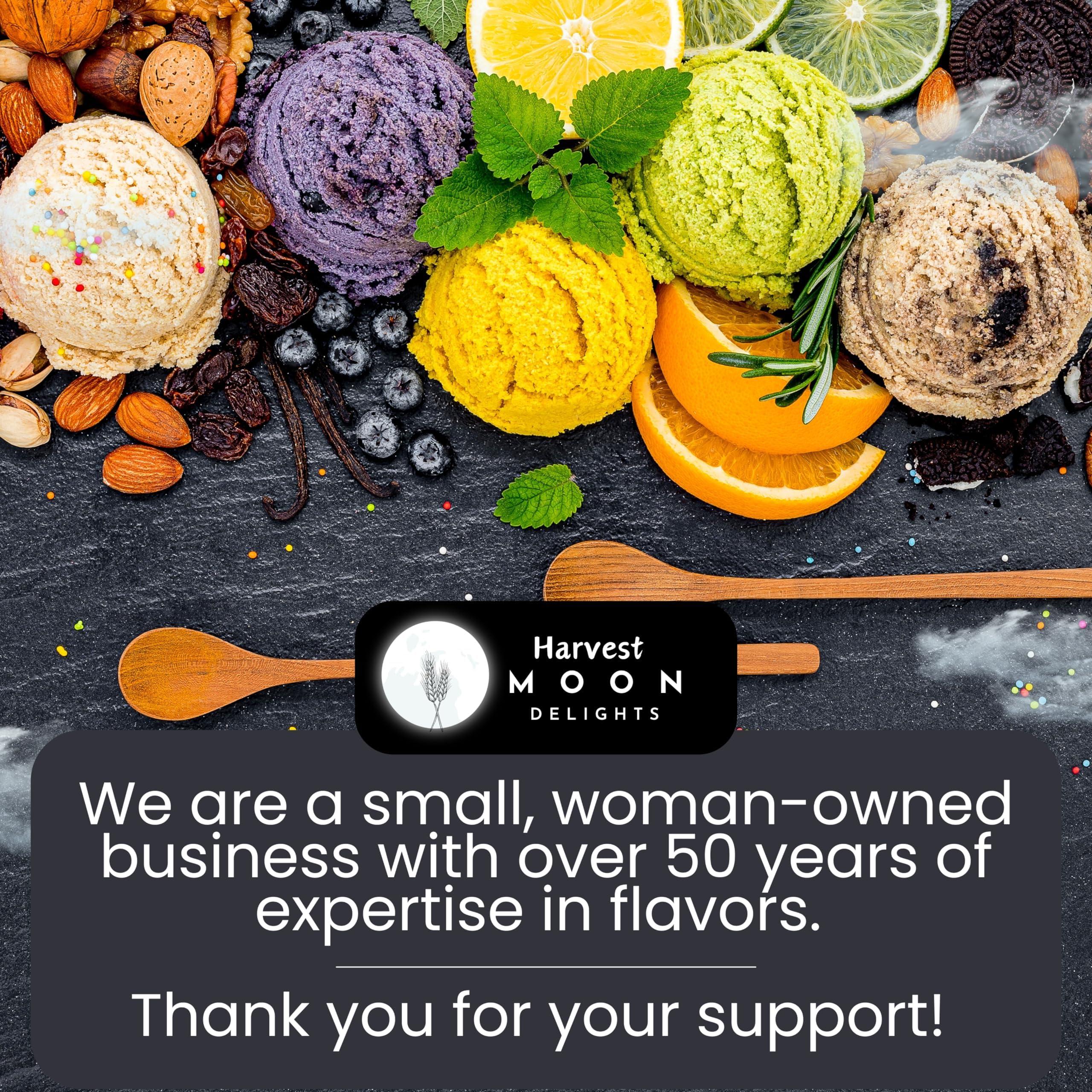 Harvest Moon Delights Natural Ube Flavor Extract - 2 oz - Water-Soluble - Clear Color - By Harvest Moon Delights - Ube Flavoring Extract for Ube Halaya - Ube Extract for Baking Filipino Desserts and Drinks