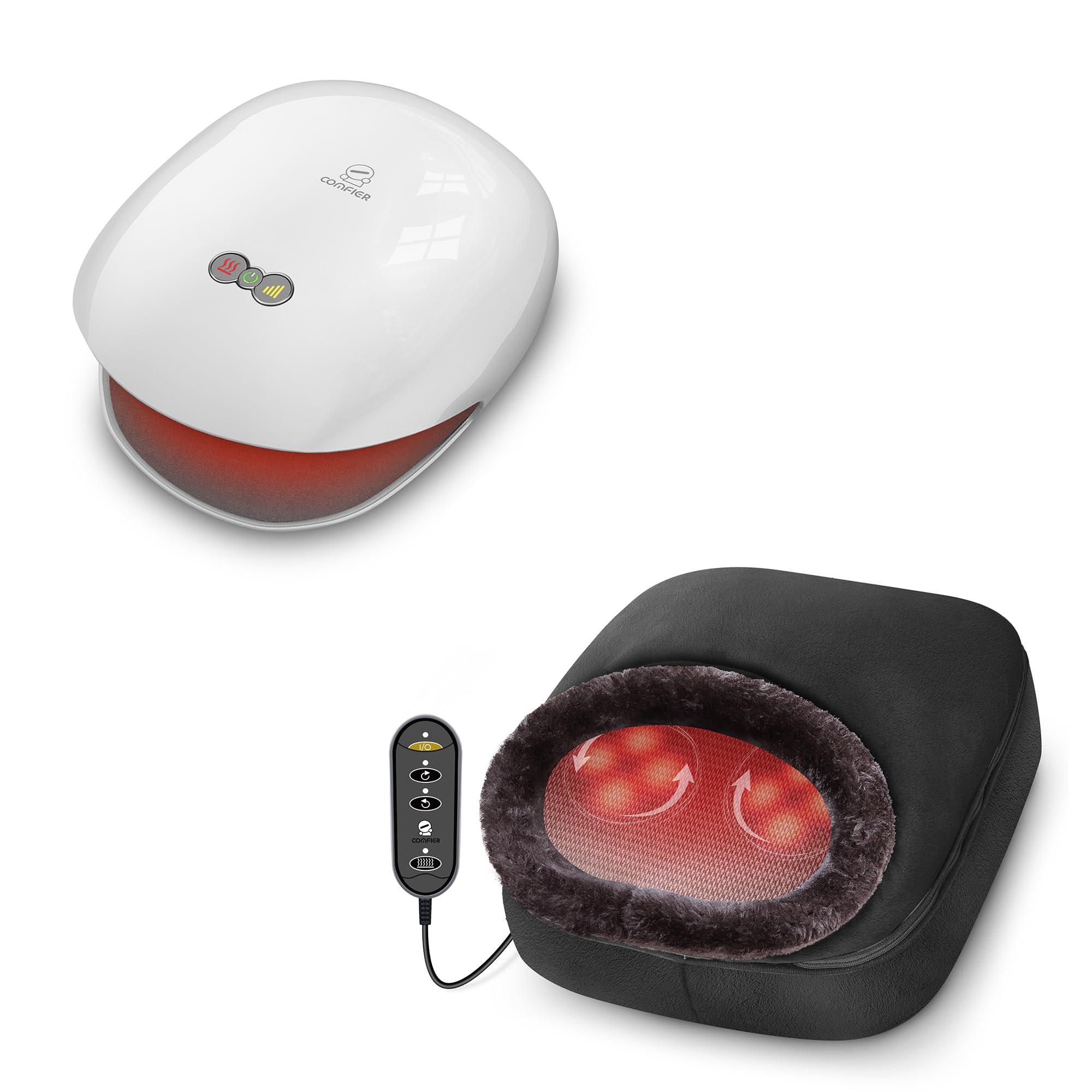 COMFIER COMFIER Wireless Hand Massager with Heat -3 Levels Compression & Heating, oot Warmer Massager,Gifts for Women,Men,Shiatsu Foot Massager with Heat, Electric Heating Pad