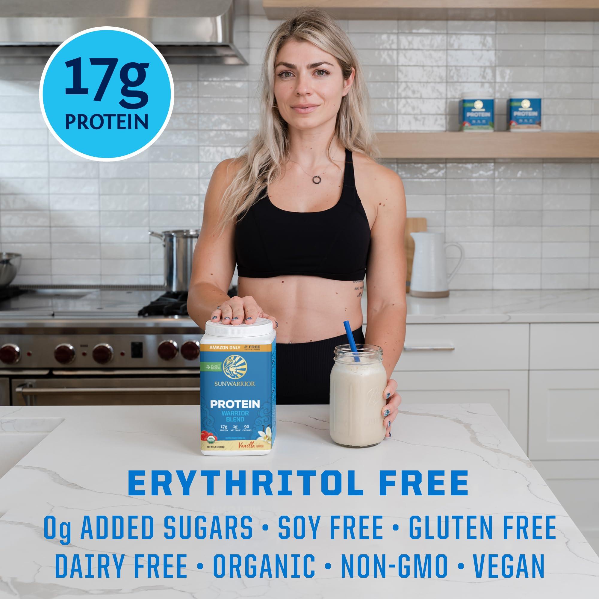 Sunwarrior Sunwarrior Vegan Protein Powder Plant Based Organic Protein | 32 Servings, Vanilla Flavored & Vegan Collagen Building Powder | 40 Servings, Vanilla Flavored