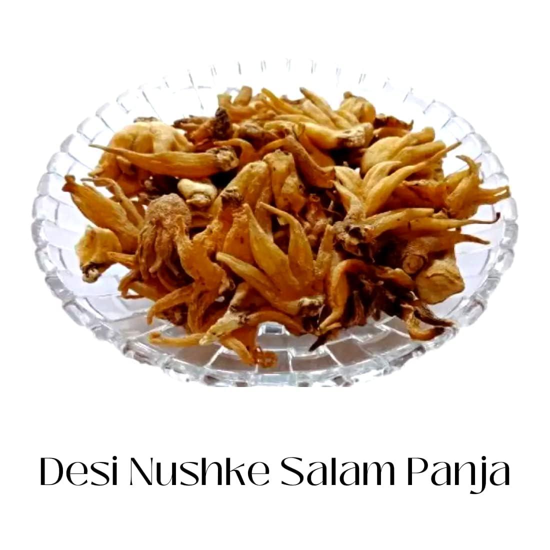 DESI NUSHKE Desi Nushke Salam Panja Powder 100% Pure | 50GM | Salam Mishri Powder | Salab mishri | Polygonatum Verticillatum Powder