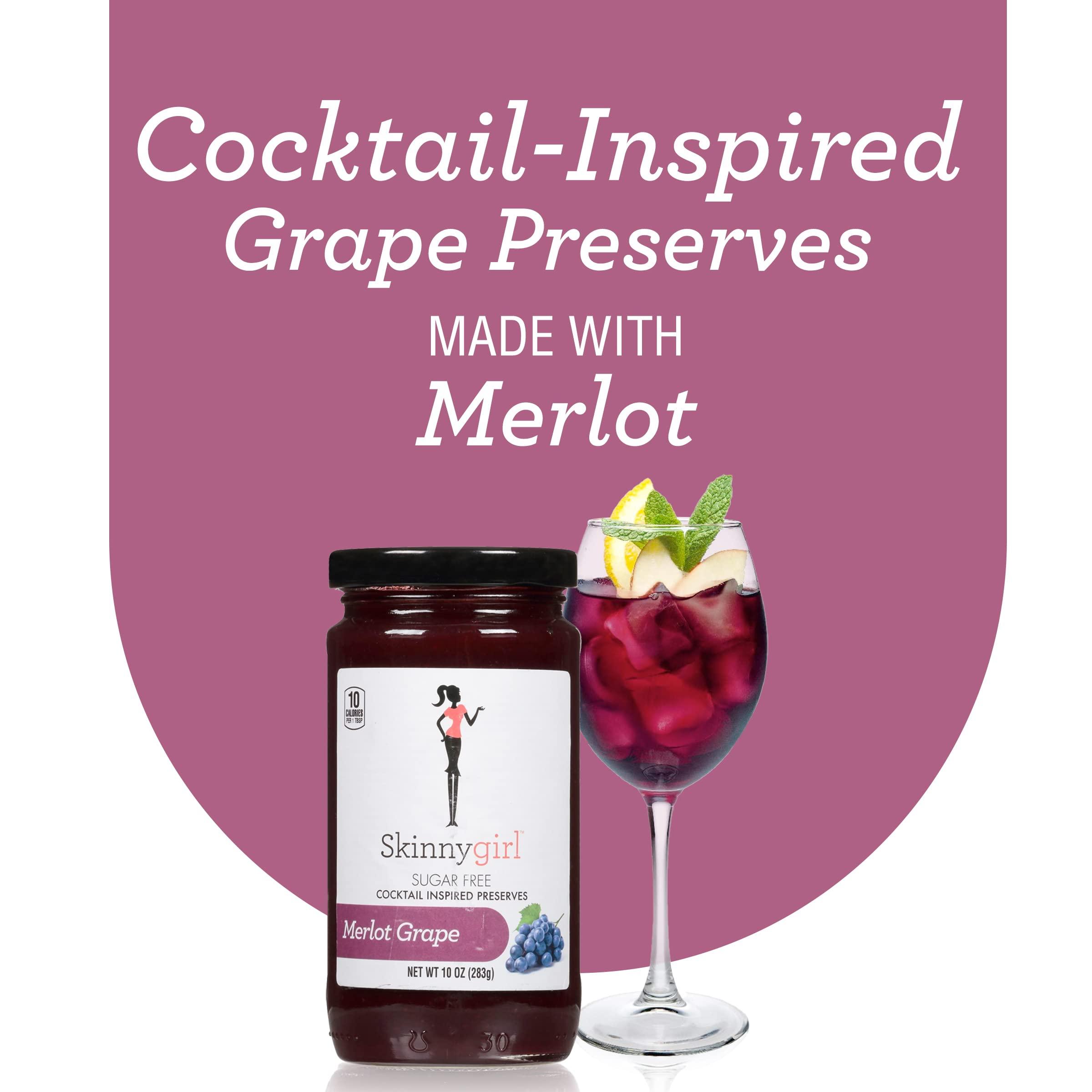 Skinnygirl Skinnygirl Sugar Free Cocktail Inspired Preserves, Merlot Grape, 10 Ounce (Pack of 2)