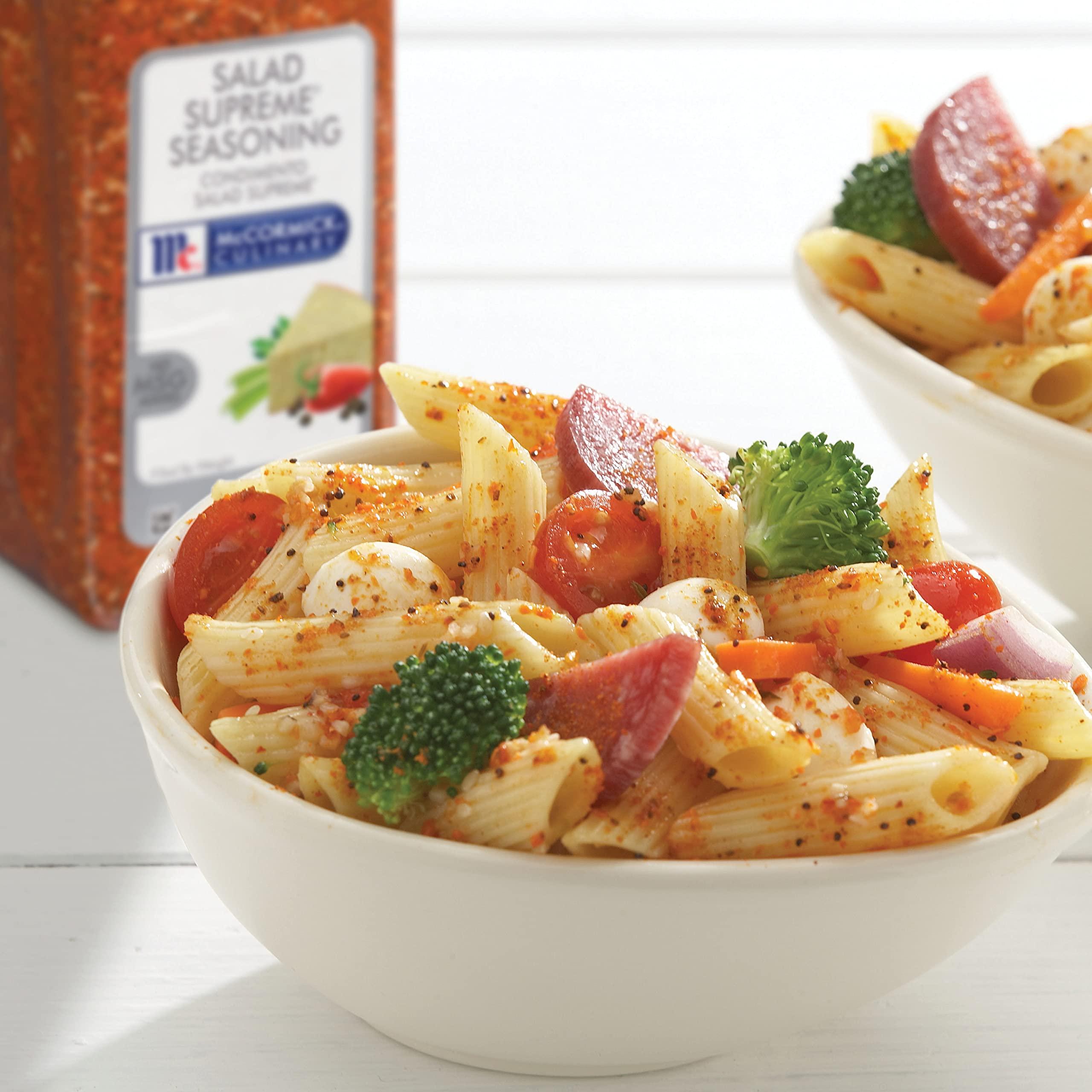 McCormick Culinary McCormick Culinary Salad Supreme Seasoning, 24 oz - One 24 Ounce Container of Salad Seasoning for use in Pasta Salads, Traditional Salads, Vegetables and More