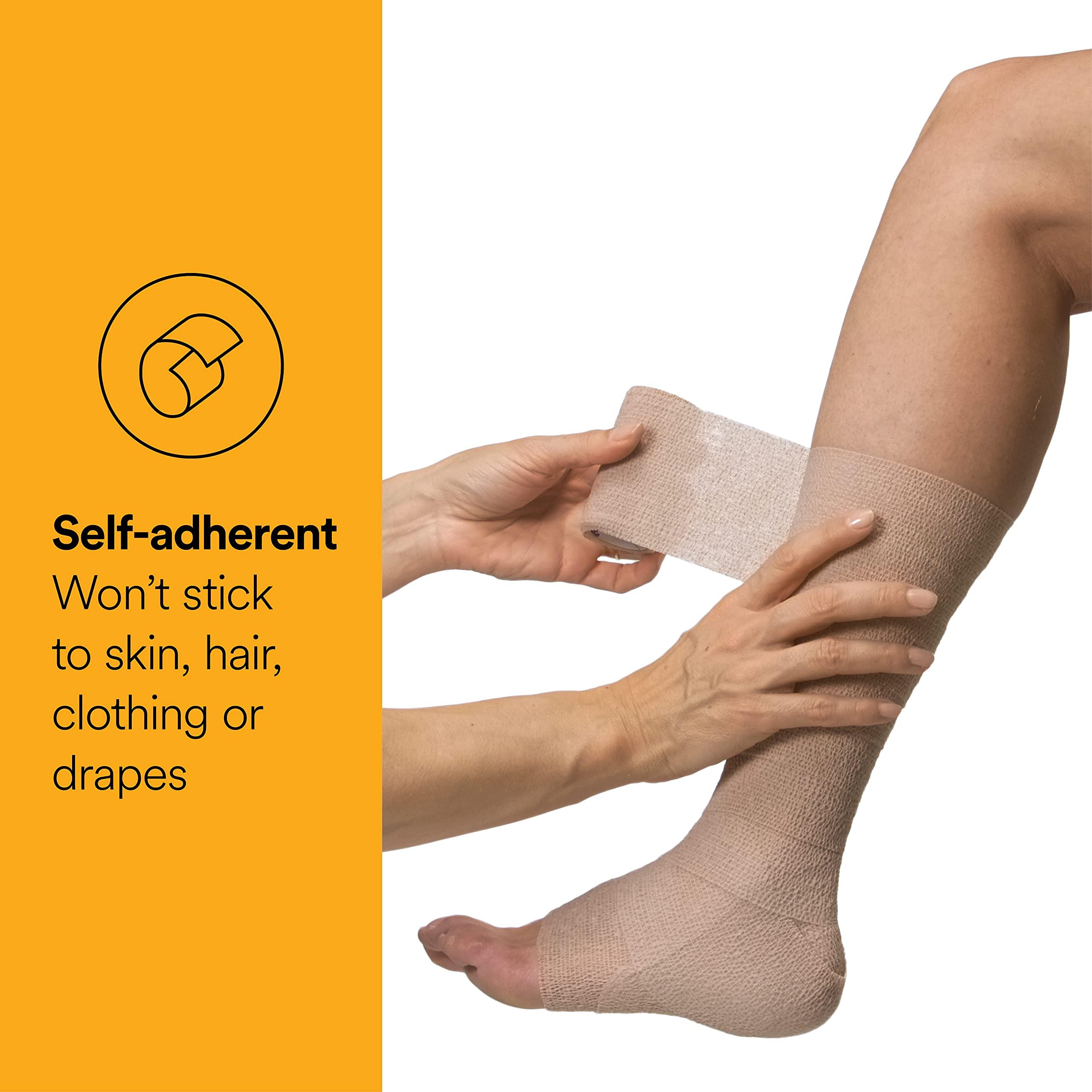 Coban 3M Coban NL Non-Latex Self-Adherent Wrap with Hand Tear, 2083, 3 in x 5 yd, 24 Rolls/Case