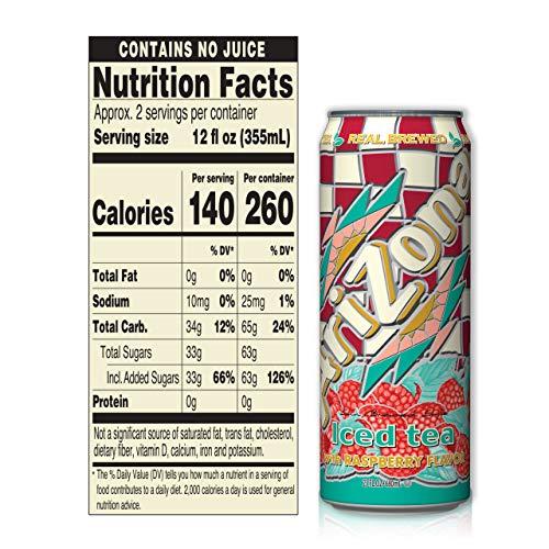 Arizona Arizona Raspberry Tea Big Can, 23 Fl Oz (Pack of 12)