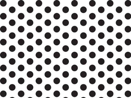 A1 Bakery Supplies Brand New Black and White Polka Dot Tissue Paper - 20 Inch x 30 Inch - 24 XL Sheets