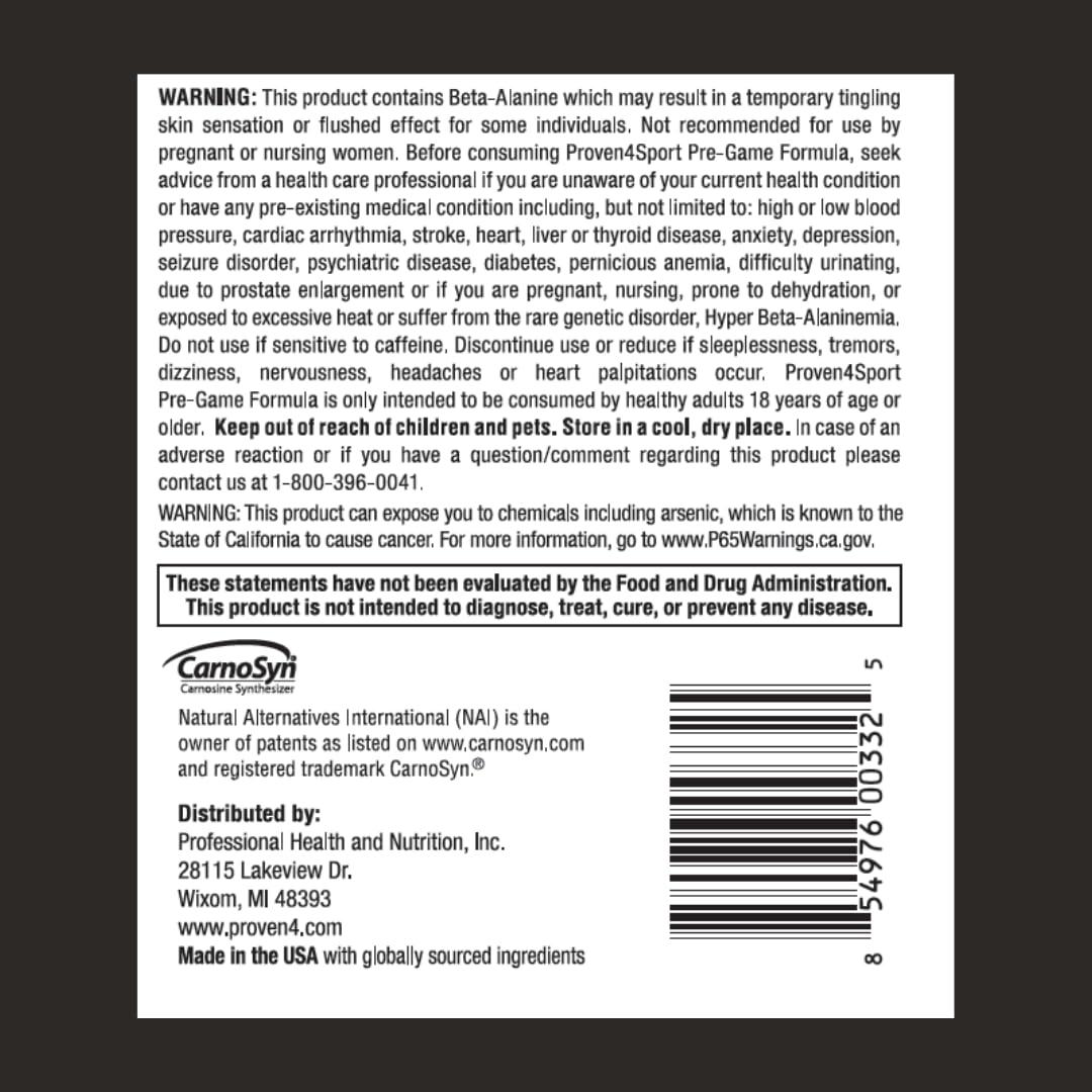 Proven4 Sport Proven4 Pre Workout Powder for Men and Women with Creatine - Beta Alanine - Caffeine NSF Certified preworkout Energy Supplement Watermelon 30 Servings