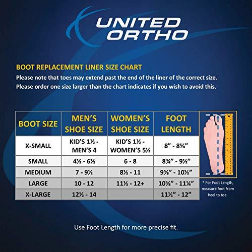 United Ortho Short Air Cam Walker Fracture Boot Liner