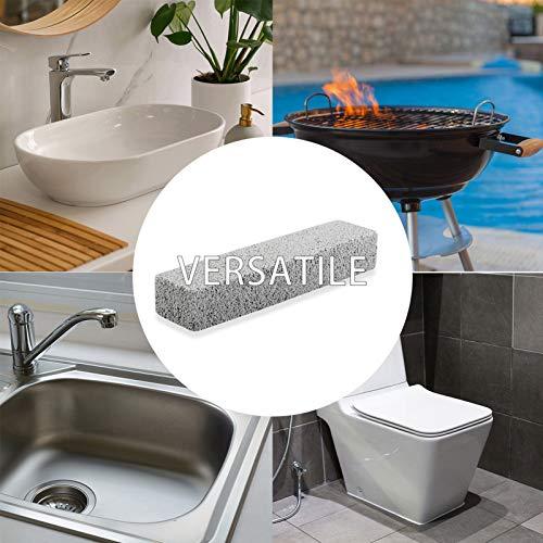 FALAMON 6 Pack Pumice Stone for Toilet Bowl Cleaning, Scouring Stick Remove Toilet Bowl Hard Water Rings, Calcium Buildup and Rust Suitable for Cleaning Toilet, Bathroom, Kitchen Sink, GrillGray