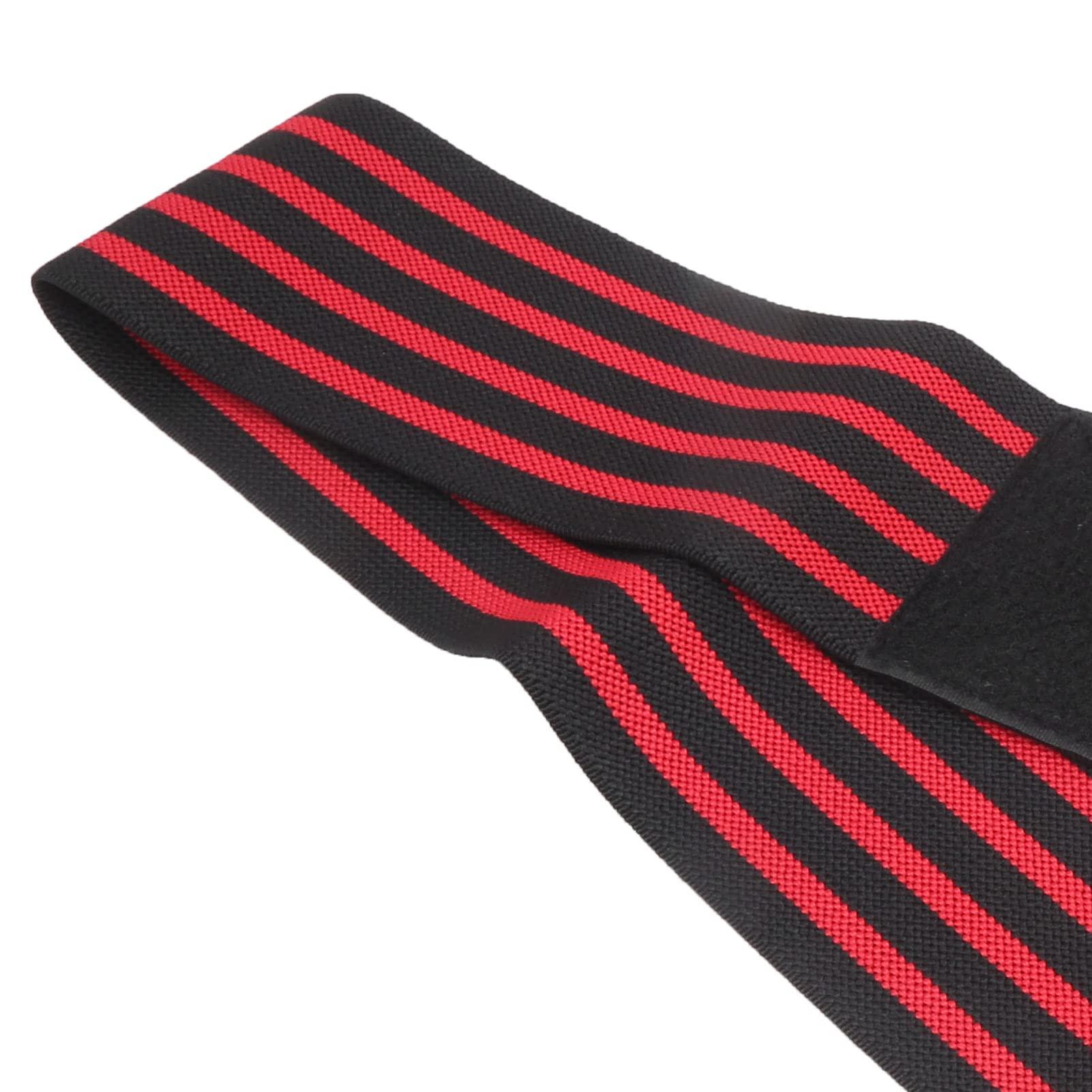 Flbirret Flbirret Adjustable Elbow Support Brace for Sports and Injury Recovery - Breathable and Elastic Compression Bandage for Tennis and Golfers Elbow Pain Relief(Black and Red Stripe)